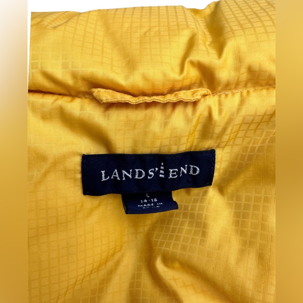 Lands End Down Filled Quilted Puffer Vest - Women’s Size L (14/16) - Picture 4 of 5